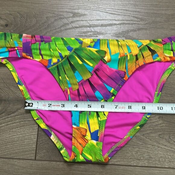 Trina Turk Polynesian Palms Two Piece Tankini Hipster Bottoms Multicolor *Size 8 - Picture 12 of 15